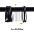 thumbnail image 6 of POLIWELL 24 Pack Black Shower Curtain Rings,Metal Round Hooks for Bathroom Rustproof Accessories,Loose Leaf Rings for Bathroom Shower Rod, 6 of 8