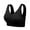 Black, variant on Women Active Bra Wirefree Lace Trim Soft Bralette Back Smoothing Push up Bra Seamless Underwear Wireless Bras Widen Shoulder Straps