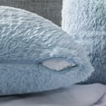 thumbnail image 5 of PAVILIA Fluffy Dusty Blue Throw Pillow Covers, Decorative Accent Pillow Cases for Bed Sofa Couch, Soft Faux Fur Cushion Cover, Square Sherpa Pillowcases, Home Room Decor, Blue, 18x18 Set of 2, 5 of 8