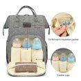 thumbnail image 5 of Diaper Bag Backpack, Waterproof Foldable Changing Bag, Multifunctional Baby Diaper Bag Backpack Graphite, 5 of 5