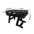 thumbnail image 2 of KICK Quatro 55″ 4-in-1 Multi Game Table (Black) - Combo Game Table Set - Billiards, Push-Hockey, Ping pong, and a Foosball for Home, Game Room, Friends and Family!, 2 of 8