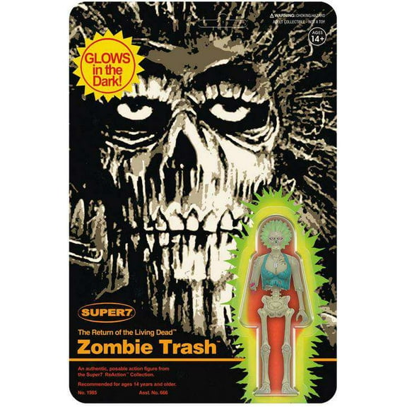 Trash The Return Of The Living Dead Wave 5 Monster Glow Super7 Reaction Figure