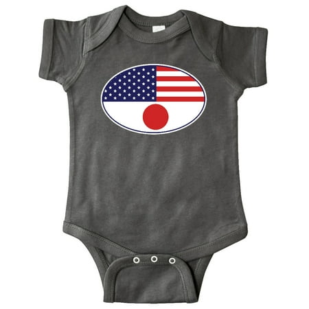 

Inktastic Japanese American Flag Gift Baby Boy or Baby Girl Bodysuit