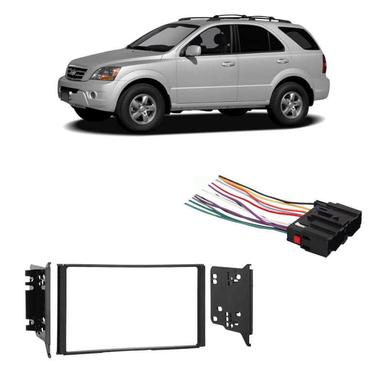 Car Stereo Wiring Harness Adptr Fits 07-08 Hyundai SanteFe 07-09 Kia Sorrento 
