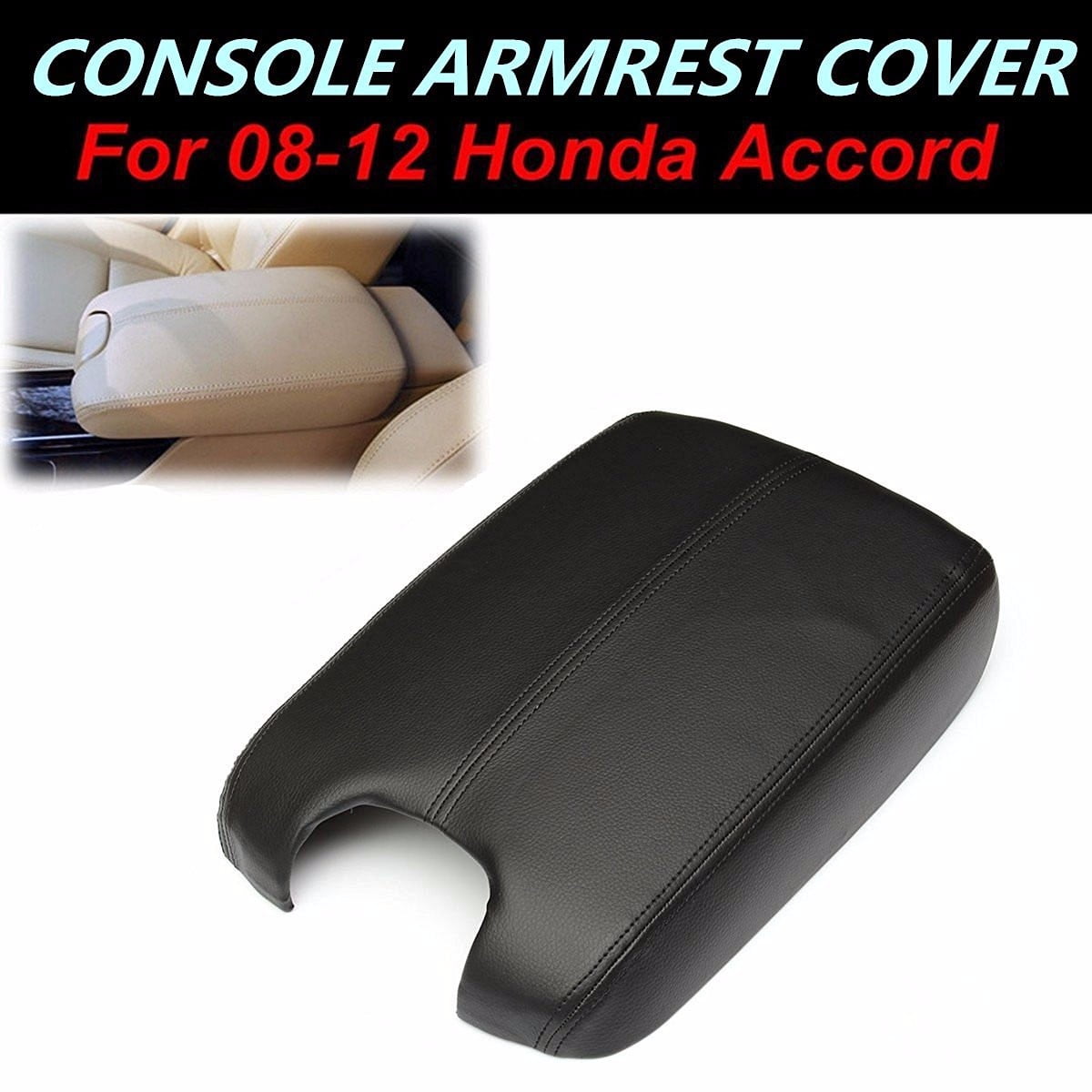 For Honda Accord 2008 2012 Center Console Armrest Real Leather Lid