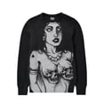 thumbnail image 1 of Chandail Mode Automne Hiver Américain Col Rond Chandail Personnalisé Imprimé Manches Longues Joker Ample, 1 of 5