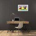 thumbnail image 3 of Retrobot 32x19 White Modern Wood Framed Museum Art Print Titled - Cock Fighting, 3 of 4