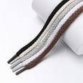 thumbnail image 6 of Fashion Board Shoes Shoestrings Drawstring Sneakers Laces Round Shoe Laces Linen Cotton ShoeLaces Bright Strings BEIGE 180CM, 6 of 8