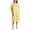 Yellow, variant on FEREMO 100% Cotton Plus Size Nightgowns for Women Short Sleeve Ladies Sleepwear
