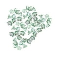 thumbnail image 4 of GUOOL 100x Flower Beads Crafts Handmade Flower Bead Charms Transparent Floral Bead Green, 4 of 9