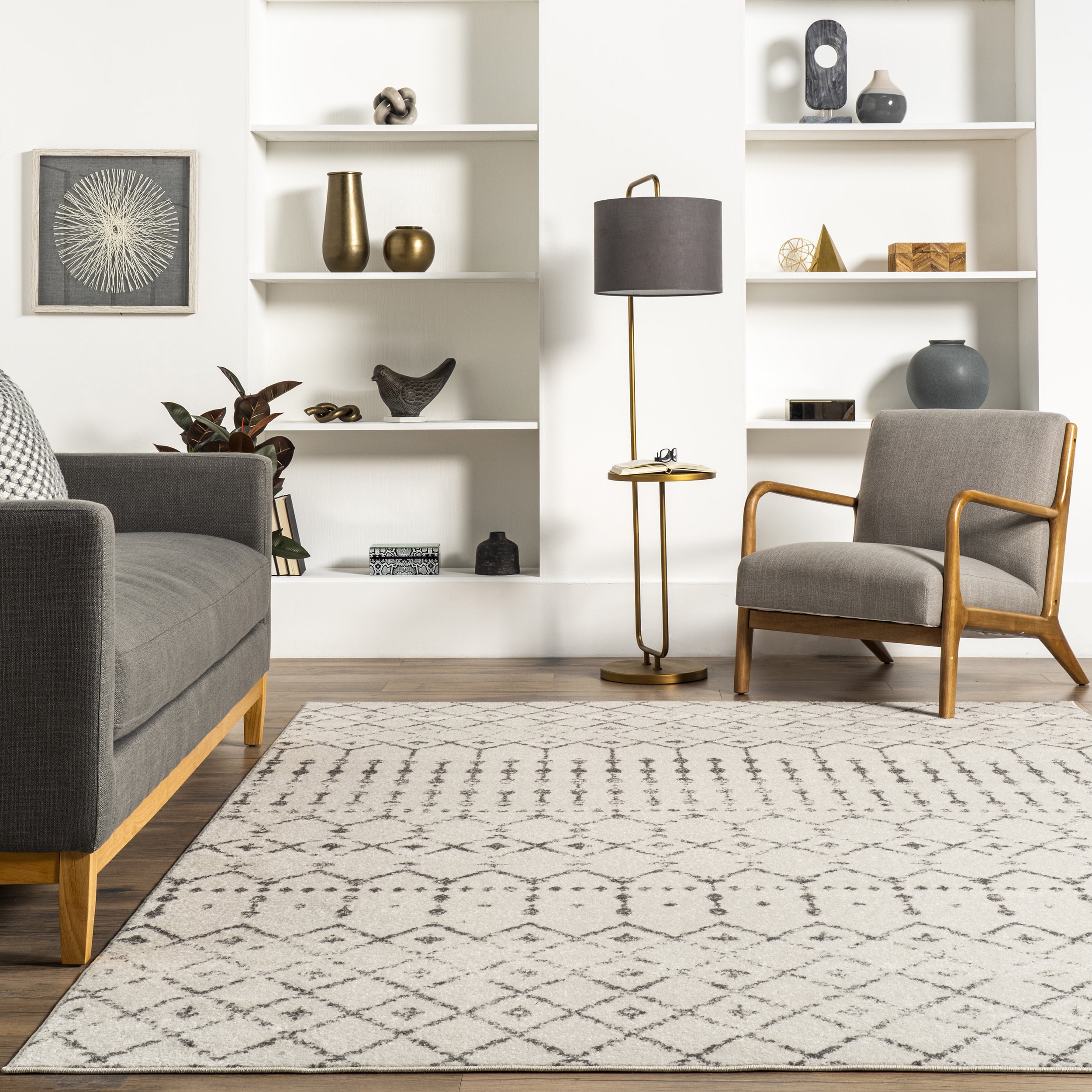 nuLOOM Moroccan Blythe Runner Rug, 2' 8" x 20', Gray