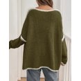 thumbnail image 4 of Suéter PRETTYGARDEN Estilo2 Verde Militar Oversized XL, 4 of 6