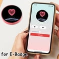 thumbnail image 2 of Agiufgs Customizable Digital Display Badge, 1.85-Inch Screen with Bluetooth Sharing, Wearable for Events and Fandom, 2 of 8