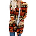 thumbnail image 2 of Puntoco, cárdigan holgado de manga larga para otoño e invierno con estampado Retro étnico para mujer, abrigo con estampado geométrico Vintage, liquidación Puntoco Puntoco-2073, 2 of 9