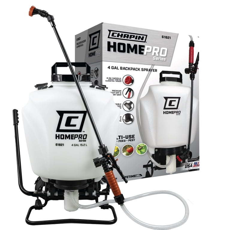Chapin Homepro 61821 4-Gallon Backpack Sprayer for Lawn, Home and