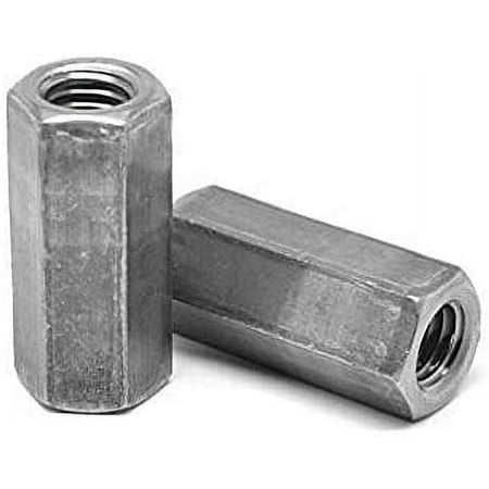 

X 2 1/4 (1 AF) Hex Coupling Nuts / A563 Grade A Steel/Plain Finish (Quantity: