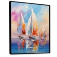thumbnail image 2 of Designart "Sailboat modern Winds III" Nautical & Beach Floater Framed Canvas Art Print, 2 of 7