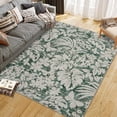 thumbnail image 3 of Washable 8x10 Area Rugs for Living Room Non-Slip Soft Modern Botanical Floral Rugs Accent Floor Carpet for Bedroom Dining Room Green, 3 of 6