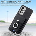 thumbnail image 2 of Funda para Samsung Galaxy A13 4g de cuero con acabado galvanizado y tarjetero (negro), 2 of 5