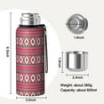 thumbnail image 7 of Christmas 20oz Stainless Steel Thermal Bottle with Tea Filter and Cup Lid, Vacuum Insulated Coffee Mug with 316L Inner Liner, Leakproof Travel Thermos for Office, Commute & Outdoor, 7 of 7