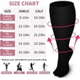 thumbnail image 5 of Plus Size Compression Socks for Women-3 pairs Wide Calf Knee High Compression Socks Support for Circulation,4XL, 5 of 6