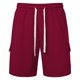 thumbnail image 5 of Pantalones Casuales de Moda de Ocio de Color Sólido Múltiples Bolsillos Dibujan Cuerda Cinco Cuartos, Mezcla de Algodón de Poliéster, 5 of 8