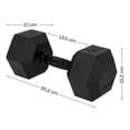 thumbnail image 2 of Set De Mancuernas Eleva  ELEVA-2MH Hexagonal 40 Lb Con 2 Pz, 2 of 8