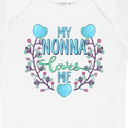 thumbnail image 4 of Inktastic My Nonna Loves Me with Flowers and Hearts Boys or Girls Baby Bodysuit, 4 of 5