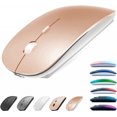 thumbnail image 2 of Ratón Bluetooth recargable para MacBook pro/MacBook air/Laptop/iMac/ipad, Ratón inalámbrico para MacBook pro MacBook Air/iMac/Laptop/Notebook/PC(Bluetooth Mouse/Rose Gold), 2 of 2