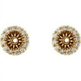 thumbnail image 2 of FB Jewels 14K Yellow Gold 5.1 mm Pair Polished 1/6 CTW Diamond Earring Jackets, 2 of 2