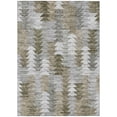 thumbnail image 2 of HomeRoots 579502 8 x 10 ft. Geometric Washable Indoor & Outdoor Rectangle Area Rug, Brown, Beige & Gray, 2 of 5