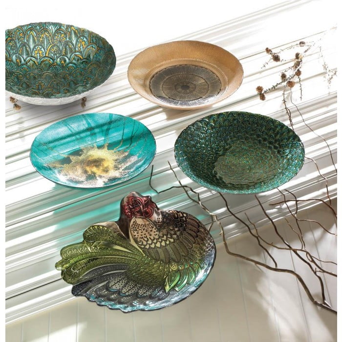 Peacock Stemmed Goblets - Decorative Glassware for Special Occasions -  Daree's Designs - Darees Designs