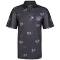 thumbnail image 1 of Aloha Cool-Stretch Men's Hawaiian Golf Shirt (Charcoal/Grey), 1 of 2