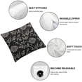 thumbnail image 4 of Acheng William Carnations Black And Grey Floral 1 Morris Throw Pillow Covers 2pcs Aesthetic Pillow For Bedroom Decorative Pillowcase Home Decor Living Room Cushion Case For Bed Sofa Couch White, 4 of 6