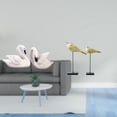 thumbnail image 2 of Estatua de cisne de resina, figura decorativa de ave, adorno de madera, escultura de animal realista, artesanía artística, ideal para regalar, decorac, 2 of 8