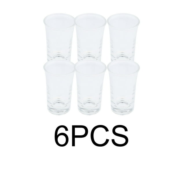 6 Pcs Premium Heavy Base Shot Glass 35 Ml Sunnimix Vaso de la taza de whisky acrílico
