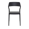 thumbnail image 6 of 32.75" Black Solid Patio Dining Chair, 6 of 8