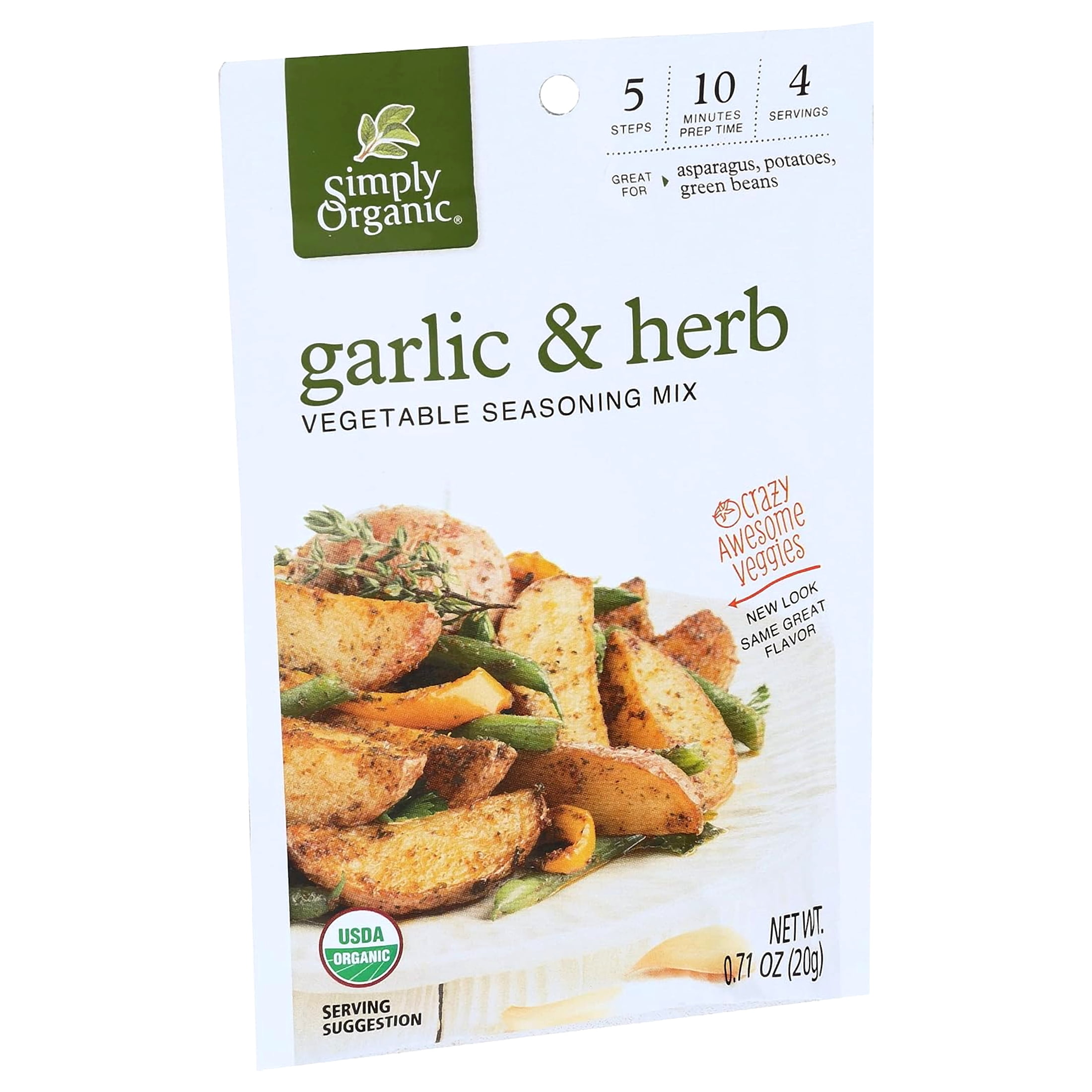 (Price/case)Simply Organic Vegetable Seasoning Mix - Organic - Garlic and Herb - .71 oz - Case of 12