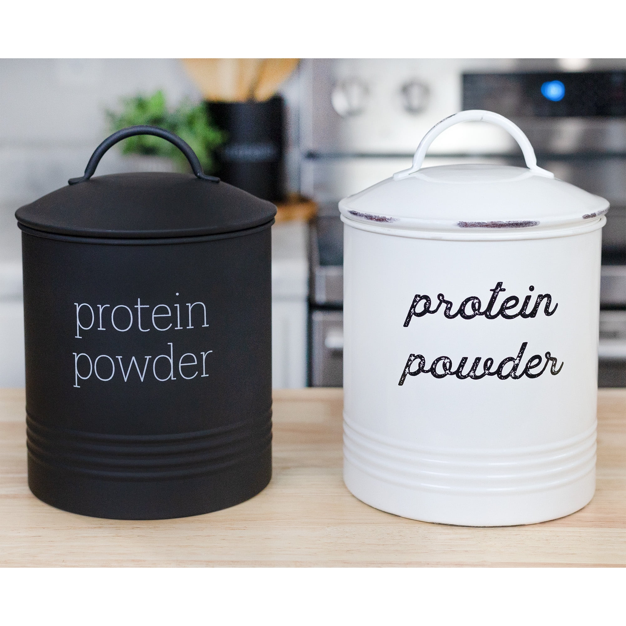 Auldhome Design-2.5qt Enamelware Protein Powder Canister : Target