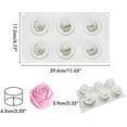 thumbnail image 2 of Molde de silicona con forma de flor de rosa 3D, moldes de silicona para hornear para pastel de mousse, moldes para hornear 3D, moldes de postre para pastelería, pudín de trufa, gelatina, pastel d, 2 of 5