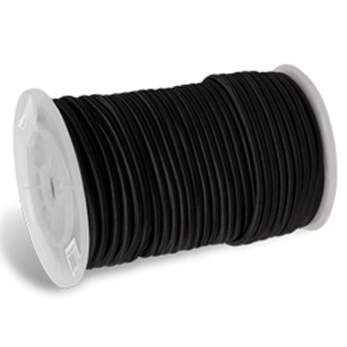 CWC Rubber Shock Cord 1/2" x 150 ft., Black