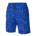 thumbnail image 4 of Logiee Blue Circles Mosaic Print Mens Swim Trunks Quick Dry Board Shorts,Breathable Hawaii Beach Shorts Swimwear Bathing Suits-X-Large, 4 of 6