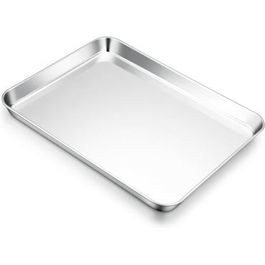 Cookie Sheet for Baking, 18”x13” Stainless Steel Baking Sheet Pan for Oven, Large Non Toxic Metal Baking Tray for Cake Cookies, Healthy & Rust Free, Mirror Finish & Dishwasher Safe, 1 Pack
