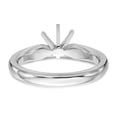thumbnail image 5 of Solid Platinum 1/2ct. Heavy-Weight Comfort Fit 6-Prong Ring Band with CZ Cubic Zirconia Size 6, 5 of 8