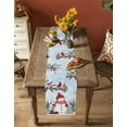 thumbnail image 4 of Table Runners 48 Inches Long Dress Scarves, Blue Snowman Christmas Farmhouse Kitchen/Dining Table Runner, Short Coffee Tablerunners, Xmas Tree Branch Birds 13x48 Inch, 4 of 7