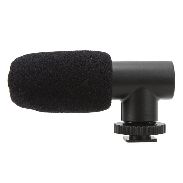 Micrófono De Cámara, Universal DV Stereo 3.5mm Jack Cold Shoe Micrófono De Teléfono Móvil Para Grabaciones De Video Para Entrevistas ANGGREK Camera Microphone