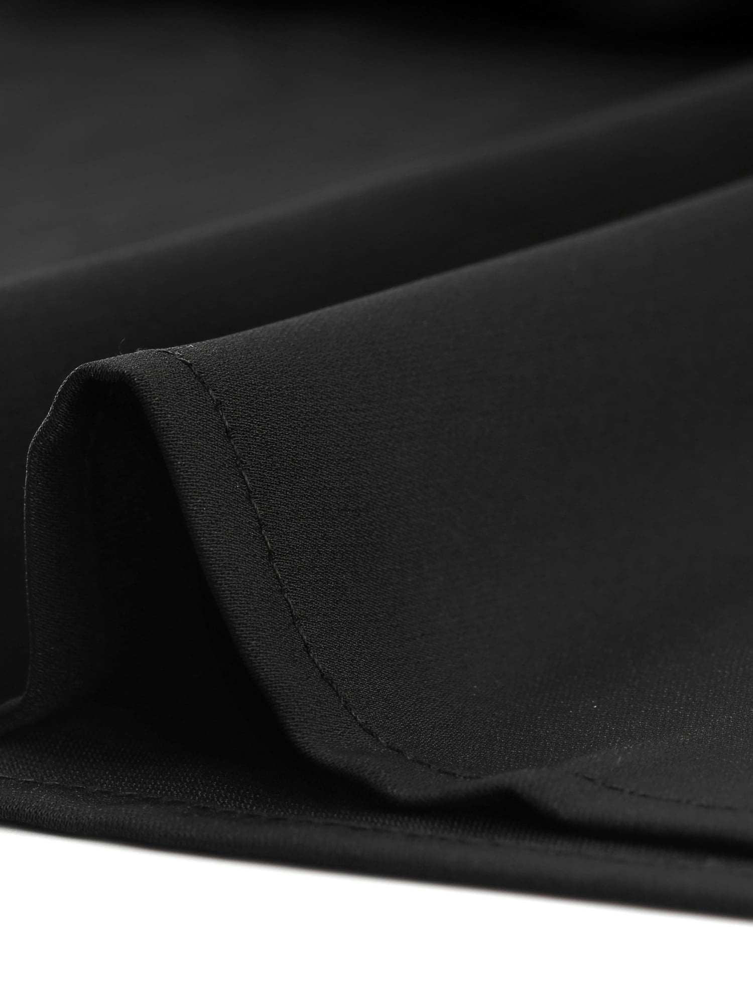 DARING DIVA Round Neck Keyhole Pleated Shirred Work Top XS Black