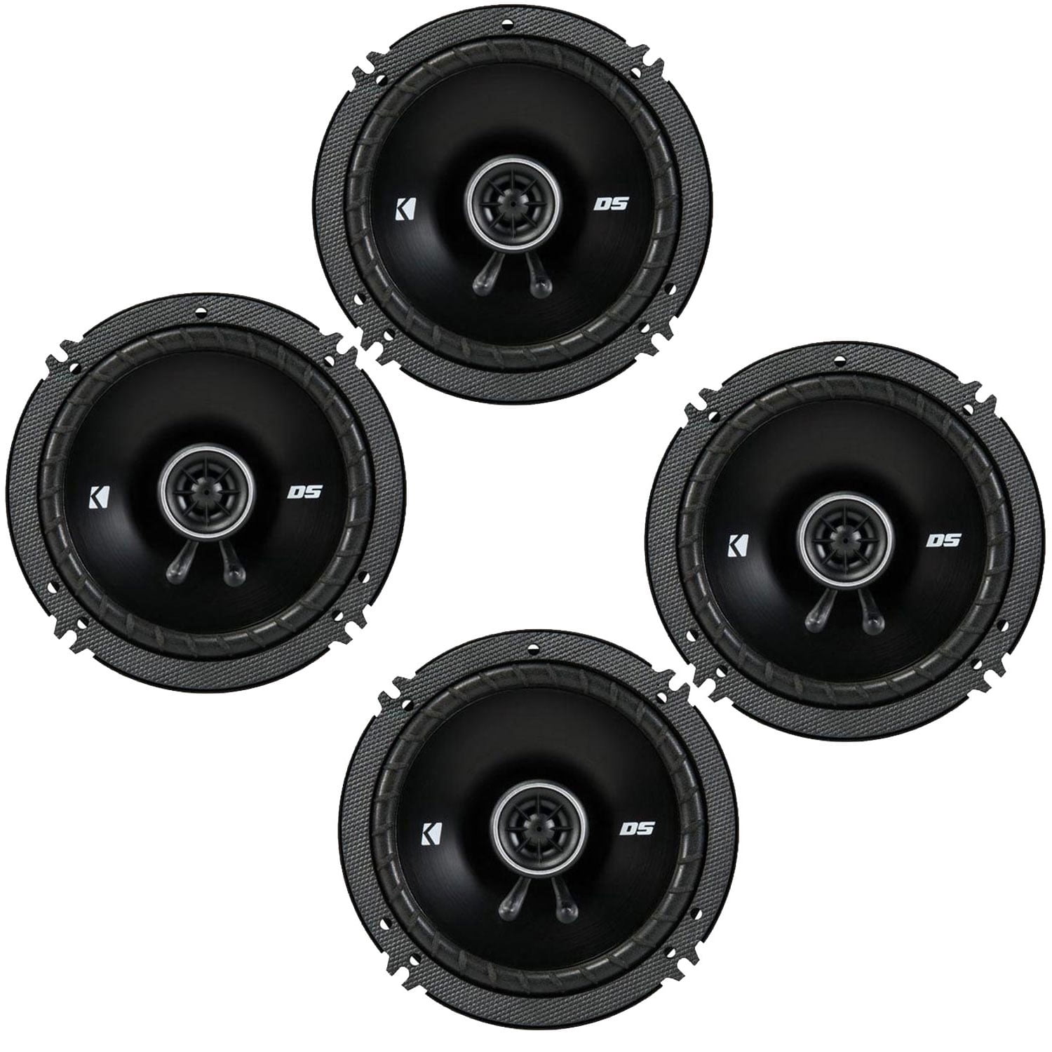Kicker D-Series 6x9" 3-Way Coaxial Car Speakers (4 Pack) - 360W Peak, 90W RMS