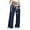 Dark Blue, variant on WXLWZYWL Plus Size Wide Leg Pants for Women Striped High Waisted Baggy Drawstring Lightweight Loose Fit Flare Leggings Sweatpants