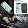 thumbnail image 6 of XYZCANDO Deep Sea Starfish Fender Cover Keychain Seat Belt Cover Armrest Cover Steering Wheel Cover Car Cushion Cover Car Coasters Trash Can Lipstick Cover Handbrake Cover Fashion, 6 of 7
